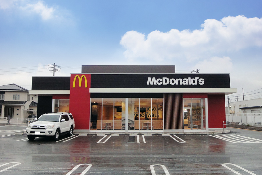 マクドナルド155常滑店 愛知県常滑市 岐阜 愛知の建築設計 住宅 店舗 クリニック プラス建築設計